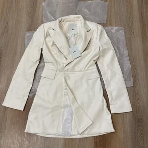 Khy faux leather blazer mini